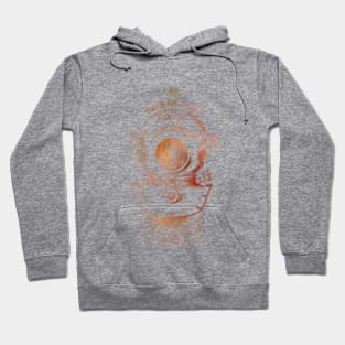 Diving In Deep Waters in Rust Hoodie